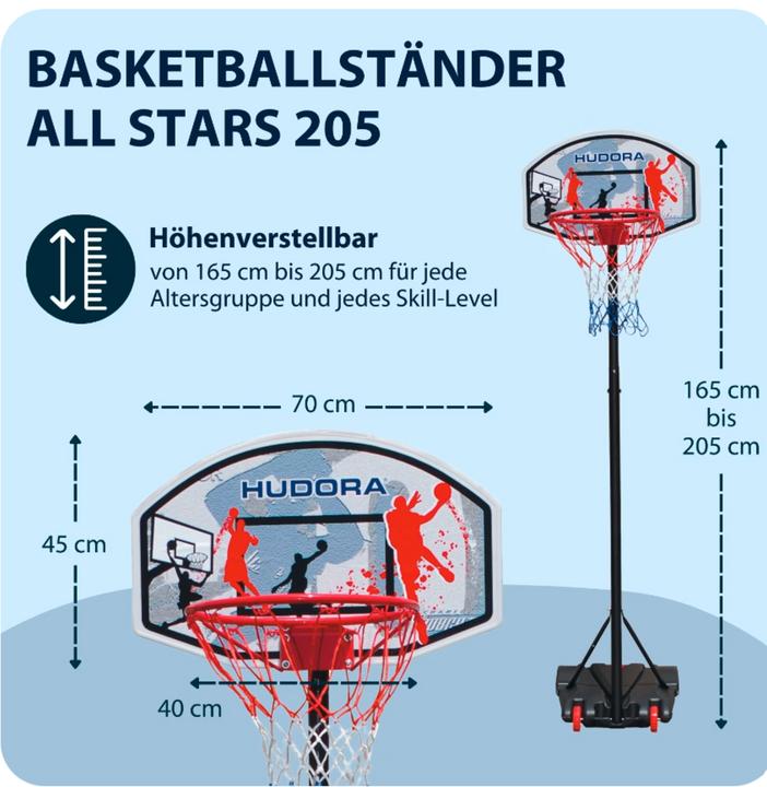 Actual product image Hudora Basketball Stand All Stars