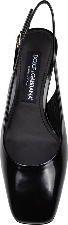Produktbild Dolce & Gabbana slingback in black patent leather with dg heel (37)