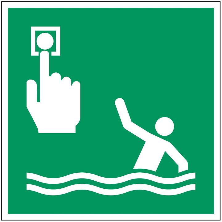 Immagine prodotto Brady Cartello di sicurezza ISO - punto di segnalazione per uomo in mare