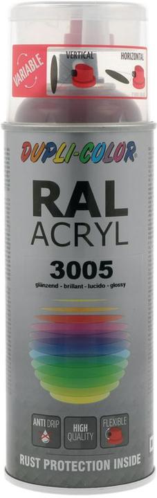 Image du produit Dupli-Color Peinture acrylique brillant RAL 3005 rouge vin (Vin rouge, 0.40 l)