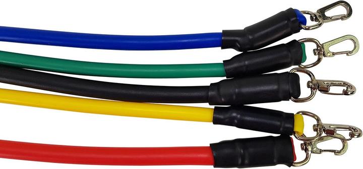 Produktbild Tunturi Multifunktionales Widerstandsbänder Set - Resistance Band Set (1.20 m, Extra Leicht, Leicht, Mittel, Stark, Extra Stark)
