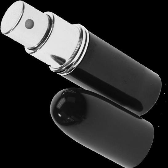 Produktbild Taschenzerstäuber, Aluminium, schwarz, für 4 ml, Höhe: 7,5 cm (4 ml)