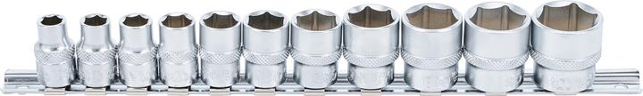 Actual product image BGS Socket Set, Hexagon 10 mm (3/8") Drive 5/16" - 7/8" 11 pcs. (10 mm)
