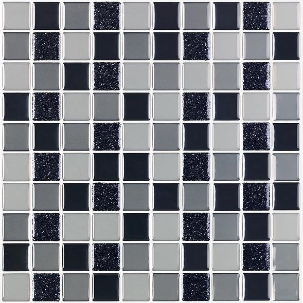 Produktbild Infactory Selbstklebende 3D-Mosaik-Glitzer-Fliesenaufkleber, 26 x 26cm, 15er-Set (25.5 x 25.5 cm)