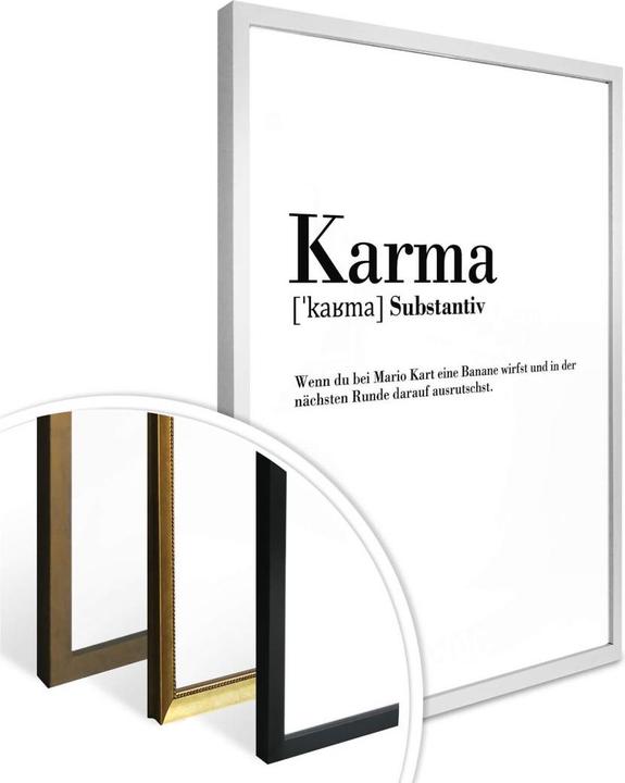 Produktbild Trenddeko Grammatik Karma (80 x 100 cm)