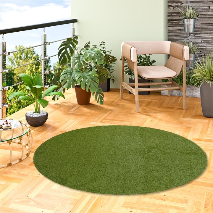 Produktbild Snapstyle Luxus Kunstrasen Rasenteppich Wembley Rund (100 x 100 cm)