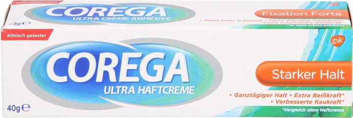 Image du produit Corega Crème adhésive forte tenue (40 ml, Bains de bouche)