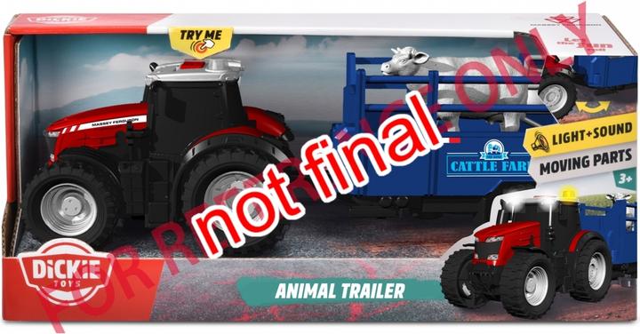Actual product image Dickie Massey Ferguson Animal Trailer