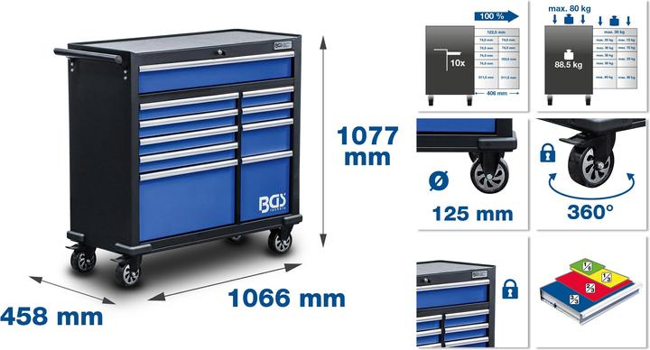 Produktbild BGS Werkstattwagen XXL (10 x)