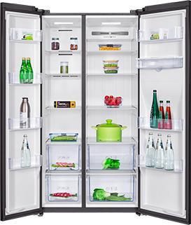 Actual product image TCL RP631SSE0 side-by-side refrigerator Free Installation 631 L E Silver (631 l)