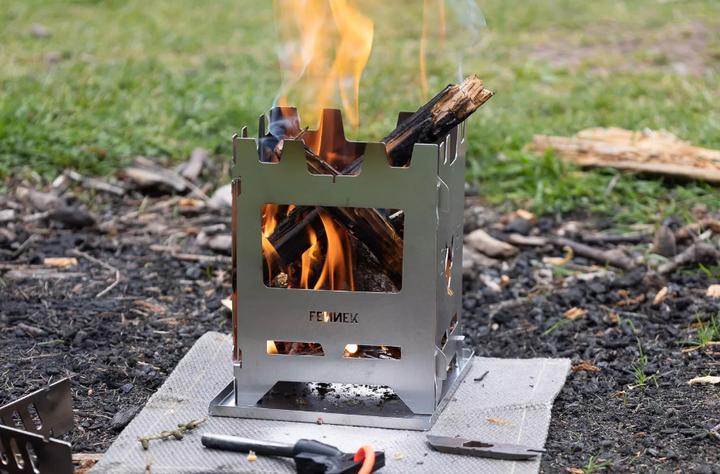 Image du produit Fennek Grill Réchaud de camping Hobo Premium, acier inoxydable (12.20 cm)