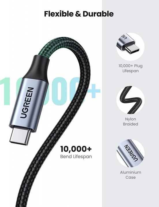 Actual product image Ugreen USB C – USB C (1 m, USB 3.1)