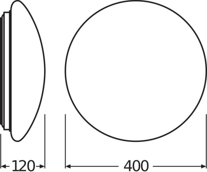 Produktbild Ledvance Ceiling lamp PLAFON SF CIRCULAR 400 24W 3000K IP44 (1920 lm)