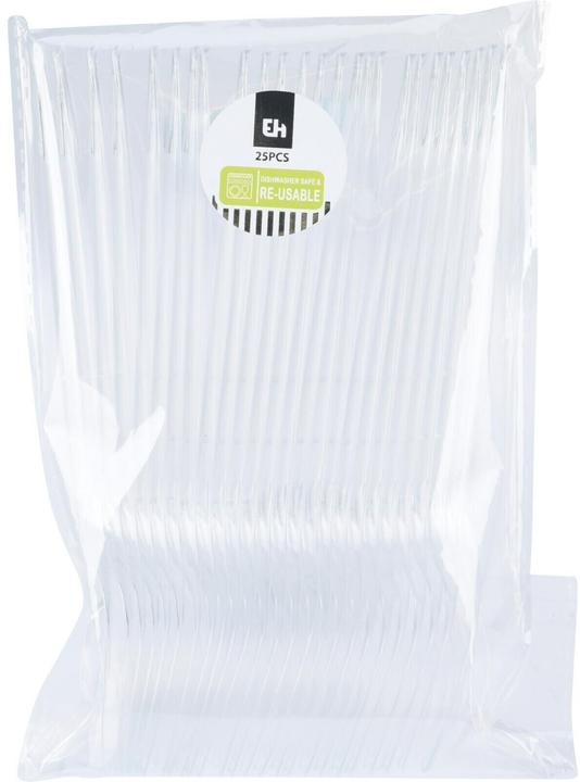 Actual product image Furber Plastic spoon 25 pieces, transparent (25 x)
