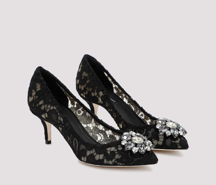 Immagine prodotto Dolce & Gabbana bellucci black lace pumps with crystal application (36)