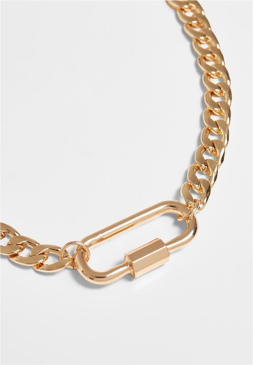 Actual product image Urban Classics Fastener Necklace - 17142 (Iron, Zinc)