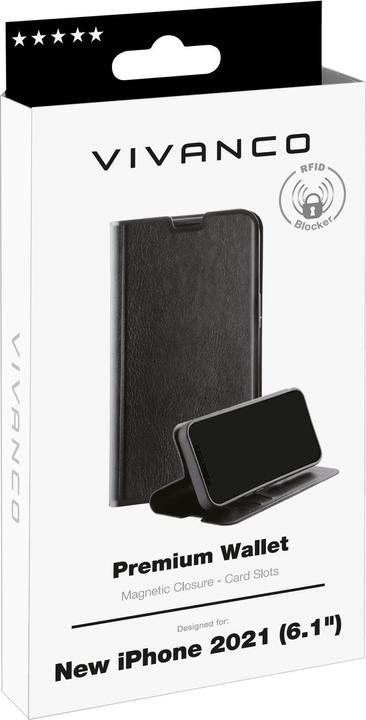 Immagine prodotto Vivanco Premium Mobile Phone Protective Case 15.5 cm (6.1") Wallet Case Nero