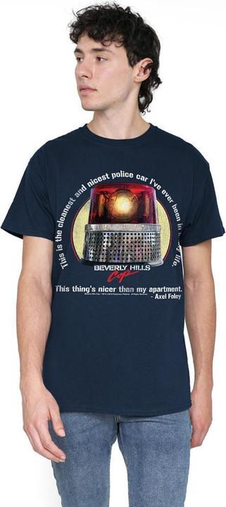 Actual product image Beverly Hills Cop Mens Nicest Police Car T-Shirt (S)