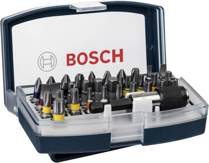 Bosch Professional Zubehör Schrauberbit Set (Kreuz Phillips PH M2, Kreuz Phillips PH M3, Kreuz Pozidriv PZ M2, Kreuz Pozidriv PZ M3, Sechskant (hexagonal) M3, Sechskant (hexagonal) M4, Sechskant (hexagonal) M5, Sechskant (hexagonal) M6, Schraubschlitz M3, Schraubschlitz M4, Schraubschlitz M5, Schraubschlitz M6, Innensechsrund TX M10)