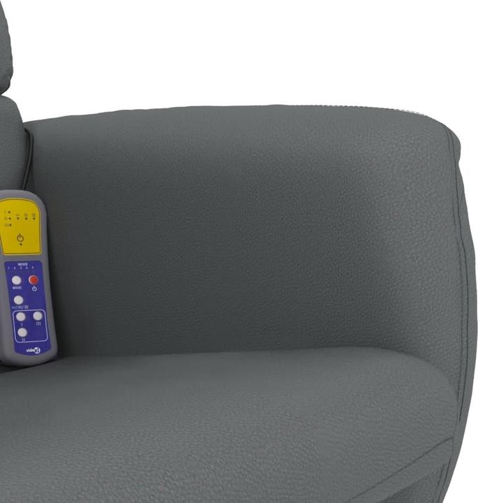 Produktbild VidaXL Massagesessel mit Fusshocker Grau Kunstleder,Farbe