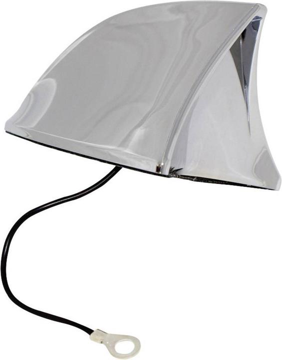 Image du produit EAL 521201 Antenne requin de voiture en plastique Chrome L x H P 115 75 65