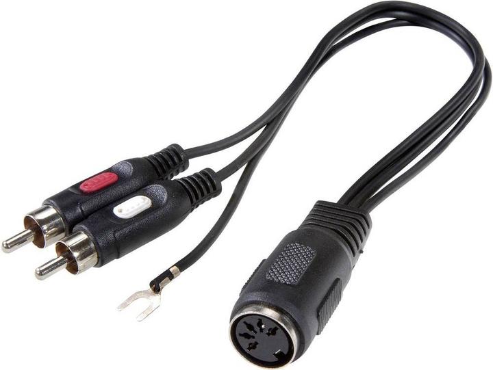 Actual product image SpeaKa Professional Cinch/DIN connection adapter diode socket 5-pin (DIN) (Audio Splitter)