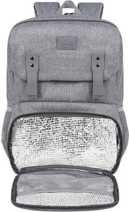Produktbild Matein Laptop Backpack / Lunch Bag 15.6" 1161 USB Grey (23 l)