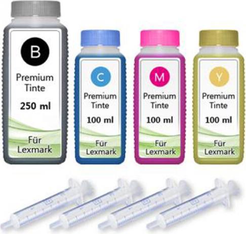 Produktbild Druckfuxx 550ml Nachfüll Tinte für LEXMARK 41+42+43+44 X4850 X4875 X4950 X4975 X