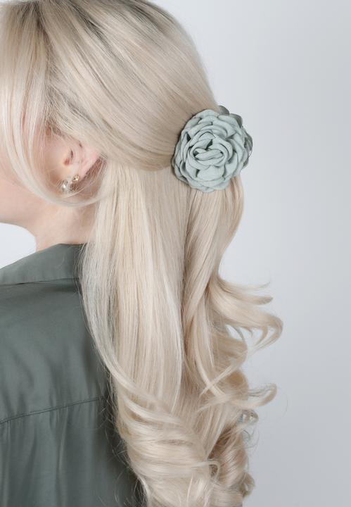 Image du produit Trisa Fashion Stoffblume auf Haarklammer Set Off-Wite - Grün grün (1 pcs)