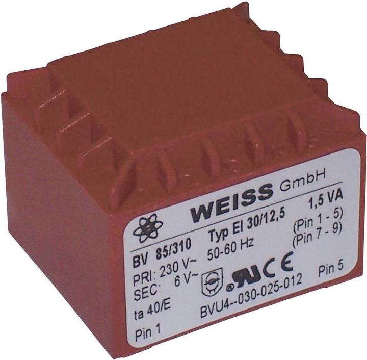 Produktbild Weiss Elektrotechnik EI 30-Printtransformator 1.5 VA