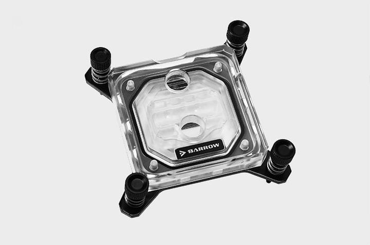 Actual product image Barrow Intel CPU water block RGB, acrylic - black