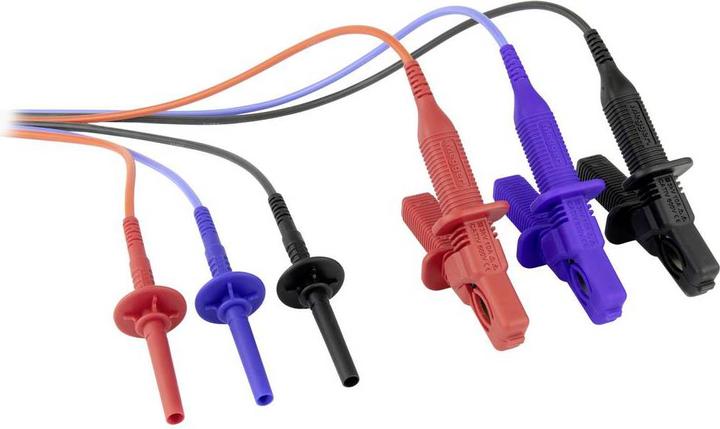 Megger Set di cavi Tester d'isolamento Conduttori di misura ad alta tensione, per tester di resistenza