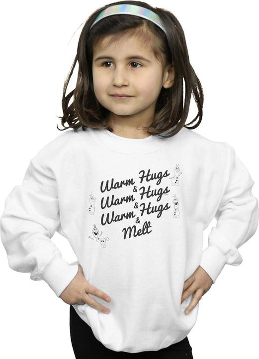 Actual product image Disney Girls Frozen 2 Olaf Warm Hugs And Melt Sweatshirt (152, 158)