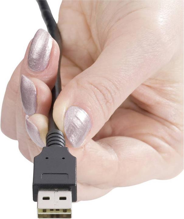 Actual product image Renkforce USB 2 A/Micro-B connection cable 1.8 m with reversible plug - never plug the cable in the wrong way (1.80 m, USB 2.0)
