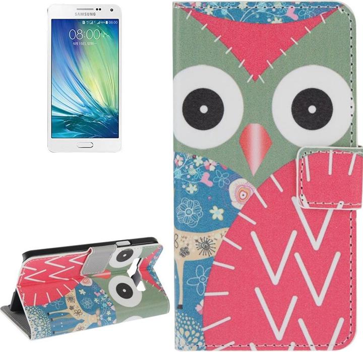Produktbild König Design Schutzhülle Handytasche (Flip Quer) für Handy Samsung Galaxy A5 A500F Eule mit Reh (Samsung Galaxy J5 (2015))