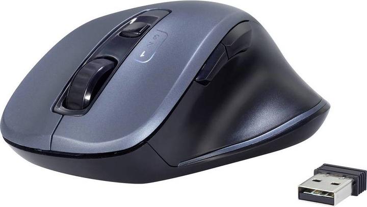 Image du produit Renkforce Bluetooth®, sans fil Souris 3D Optique Ergonomique Gris (Sans fil)
