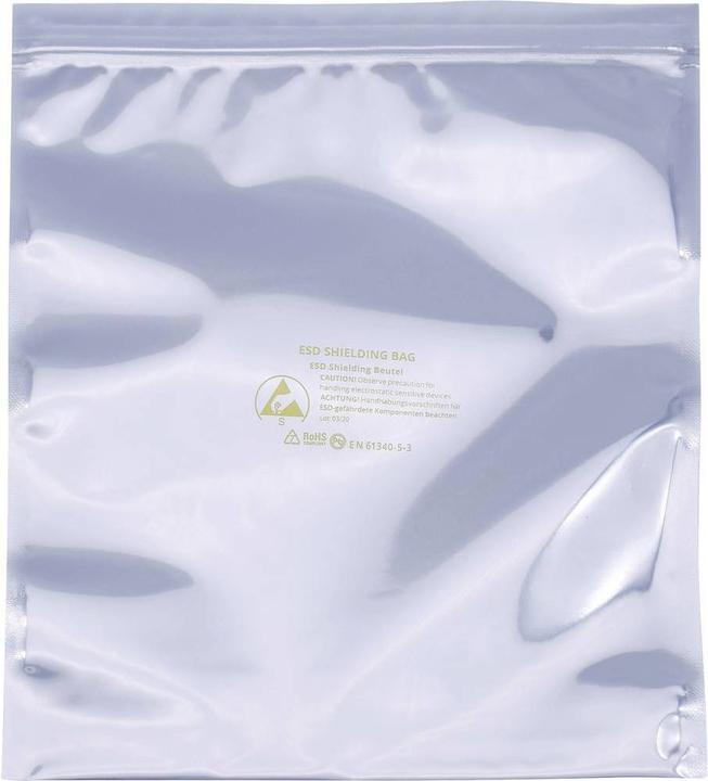 Actual product image Quadrios ESD bag (L x W) 200 mm x 250 mm shielding ESD code letter S 10 pcs. (10 Piece)