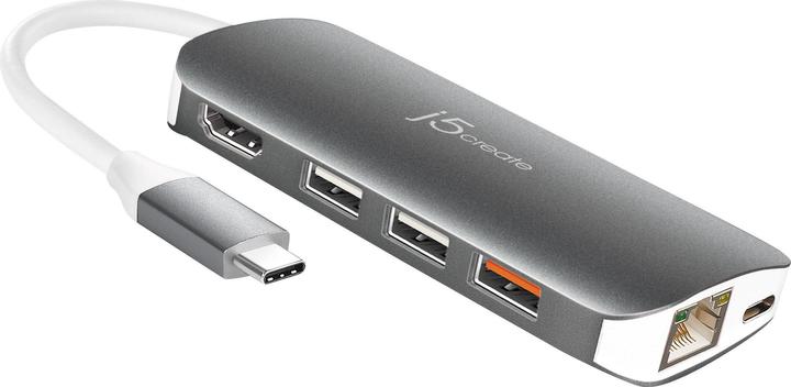 j5Create Dockingstation JCD383 (USB-C, 5 Ports)