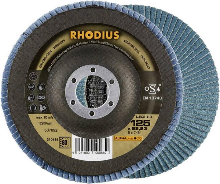 Image du produit Rhodius LSZ F3 Disque à lamelles 125 x 22.23 - P80 (80)