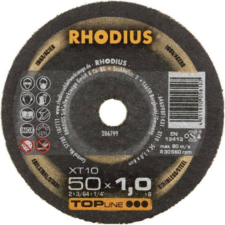 Produktbild Rhodius Trennscheibe 50 x 1.0 x 6.0 mm