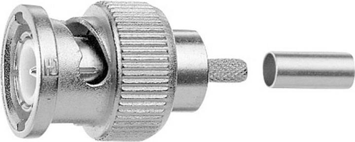 Image du produit Telegärtner Connecteur de câble BNC à sertir G02 75 ohms, à sertir/clip, Basic, A2806, G02 (RG-59 B/U)