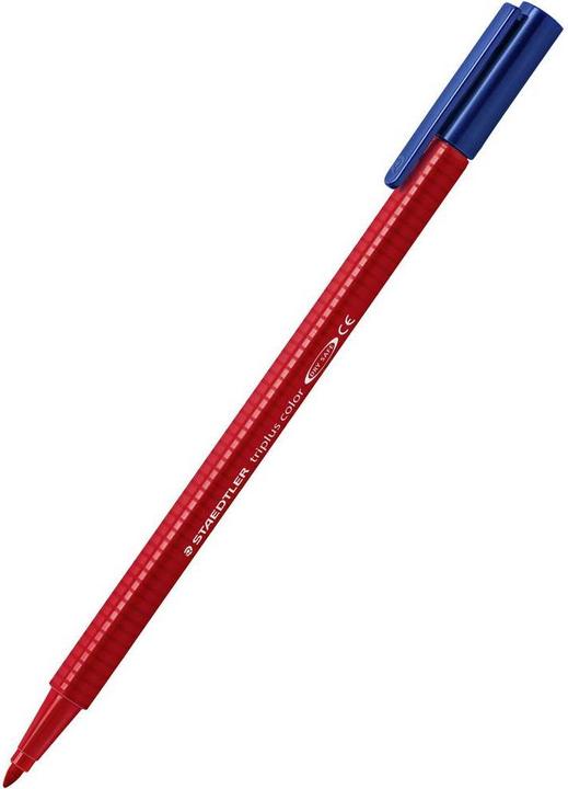 Actual product image Staedtler triplus color 323 triangular fibre-tip pens (323-21 light pink 323-62 lavender, 323-43 - light orange 323-53 - lime green, 6 colours colour pastel, 323-54 turquoise 323-82 - light grey, 6 x)