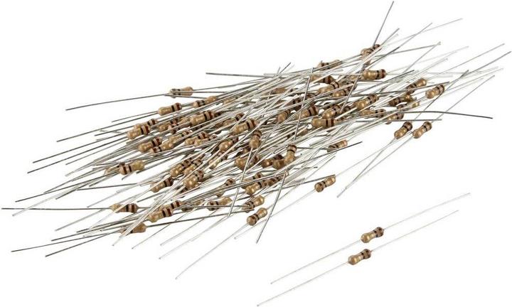 Actual product image Tru Components TC-CFR0W4J0474KIT203 Carbon film resistor 470 k? axially wired 0207 0.25 W 5 % 100 pc.