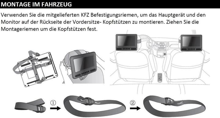 Produktbild Reflexion DVD 7052 Kopfstützen (Tragbarer DVD-Player)