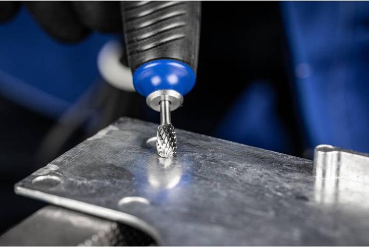 Actual product image Pferd Tungsten carbide burrs drop-shaped 6x10 mm shank ø 3 mm serration 3 PLUS for universal applications