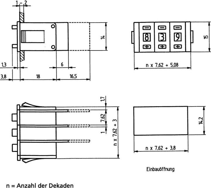 Actual product image Hartmann End plates for two-button coding switch PICO-DE
