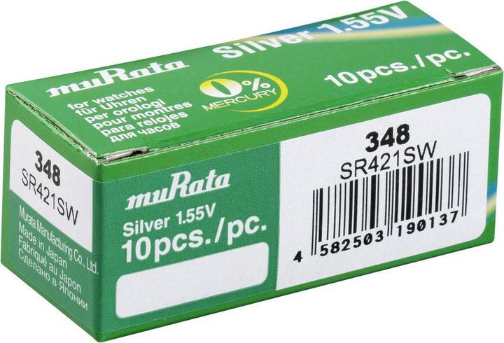 Actual product image Murata Button cells 348 (10 pcs., 12.50 mAh)