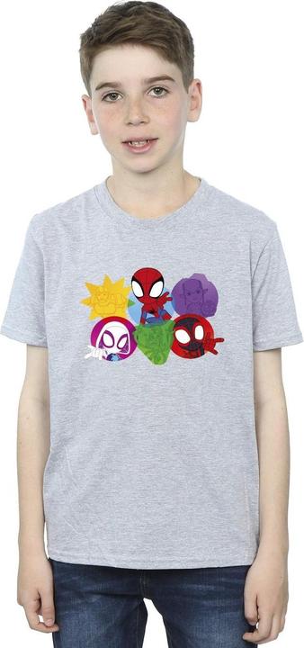 Actual product image Boys Spidey And His Amazing Friends Faces T-Shirt (140, 146)