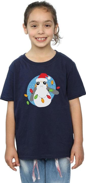 Image du produit Star Wars - T-shirt THE LAST JEDI PORG CHRISTMAS LIGHTS - Fille (152, 158)