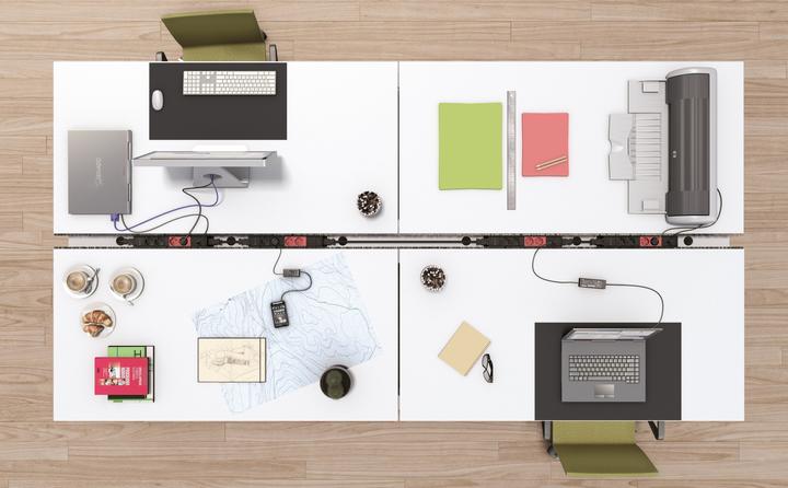 Produktbild IB Connect Steckdosenleiste Cubo 4x T13, USB A+C, Weiss (4 x, Typ 13, USB)